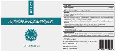 Product Label - Hand Sannitizer